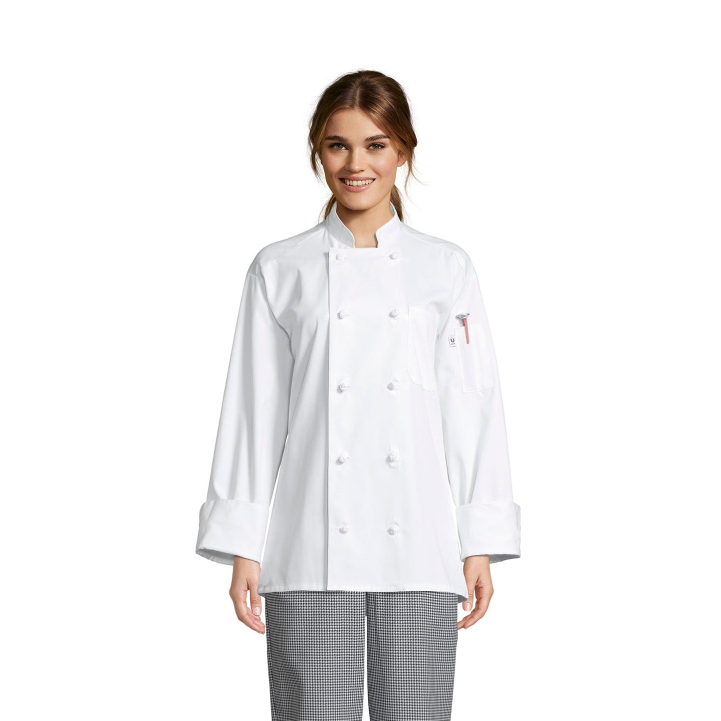 Spun Poly Journeyman Chef Coat #0403P (WFC)