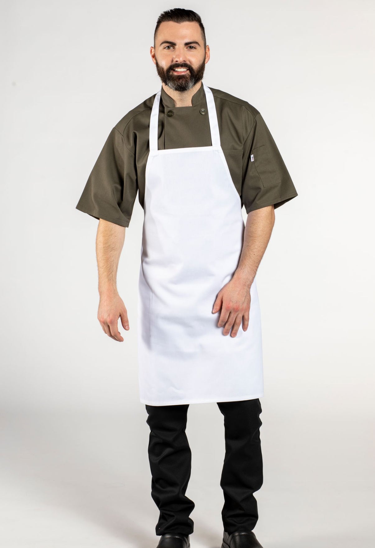 Mid-Length Bib Apron #U3005