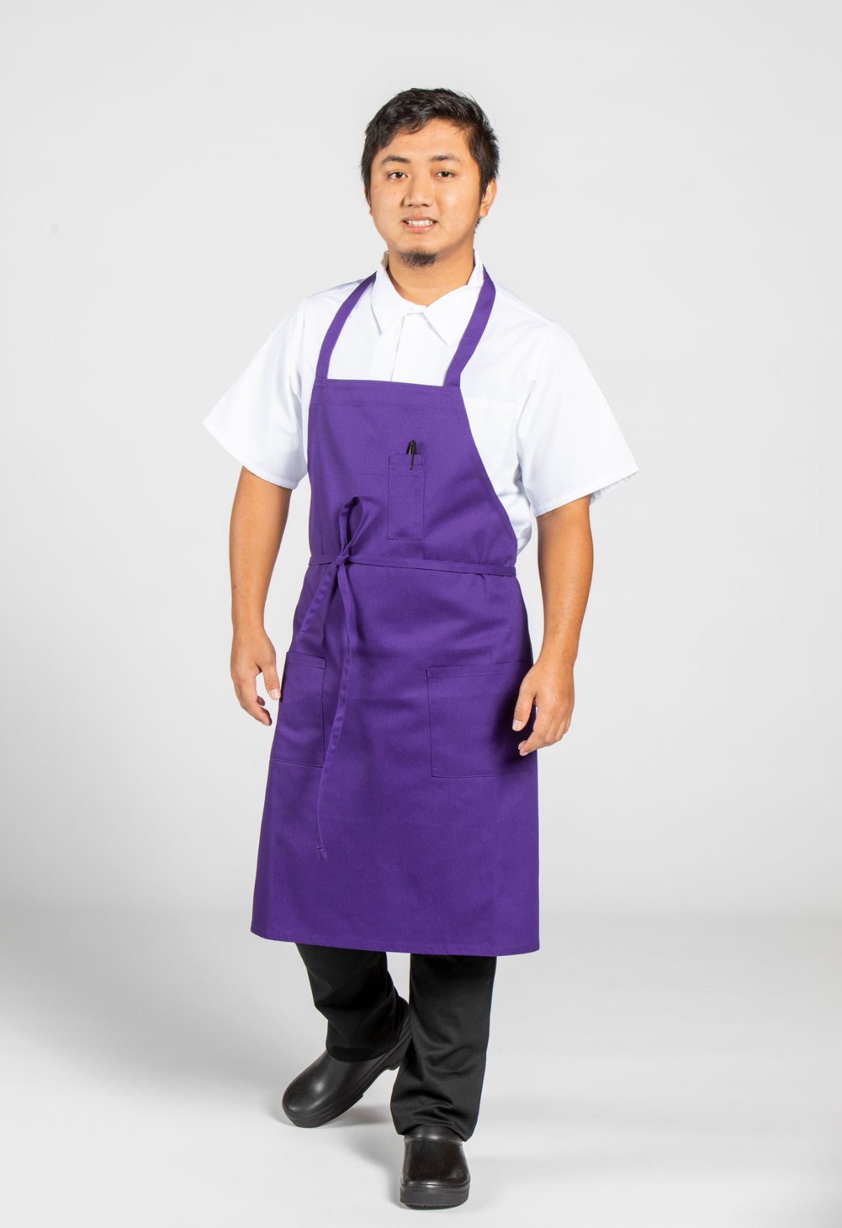 Pencil Patch Pocket Bib Apron #3004