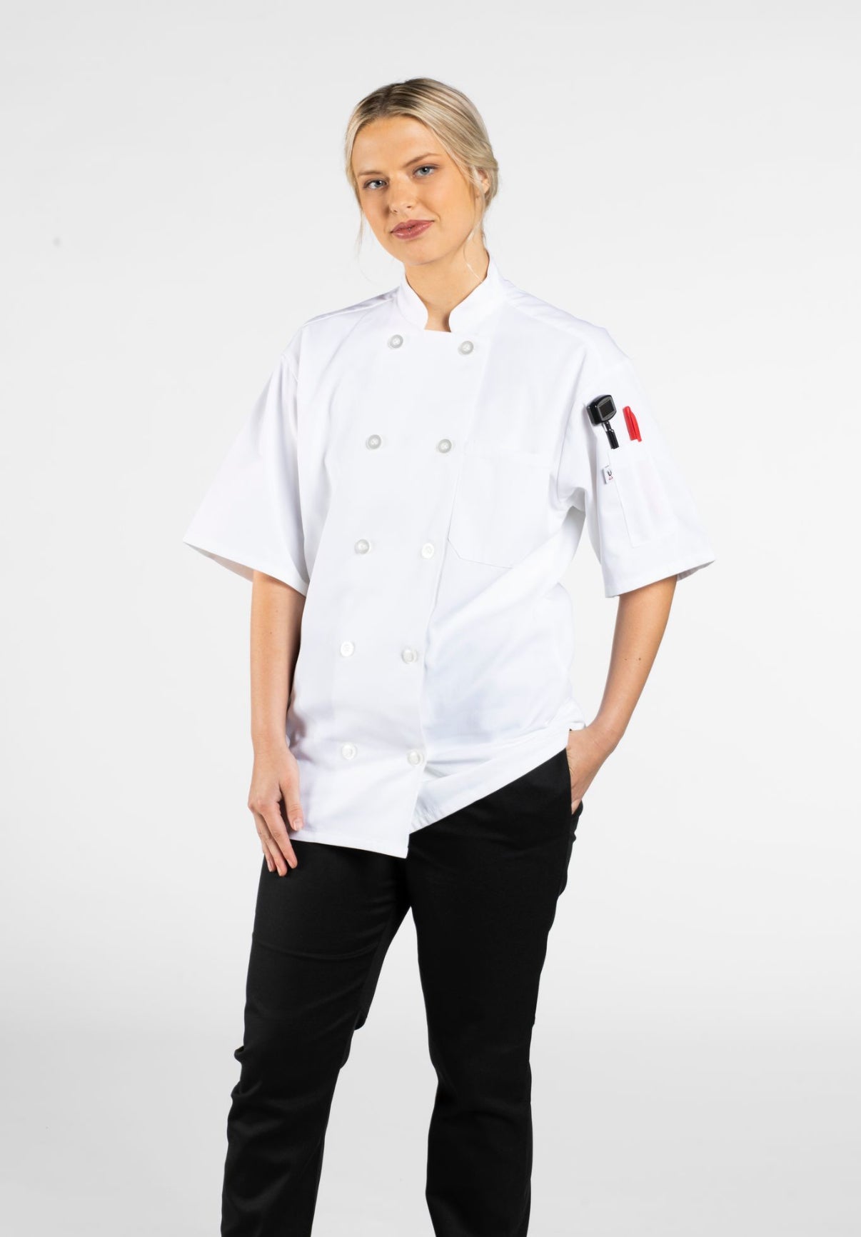Spun Poly Nighthawk Chef Coat #0415P