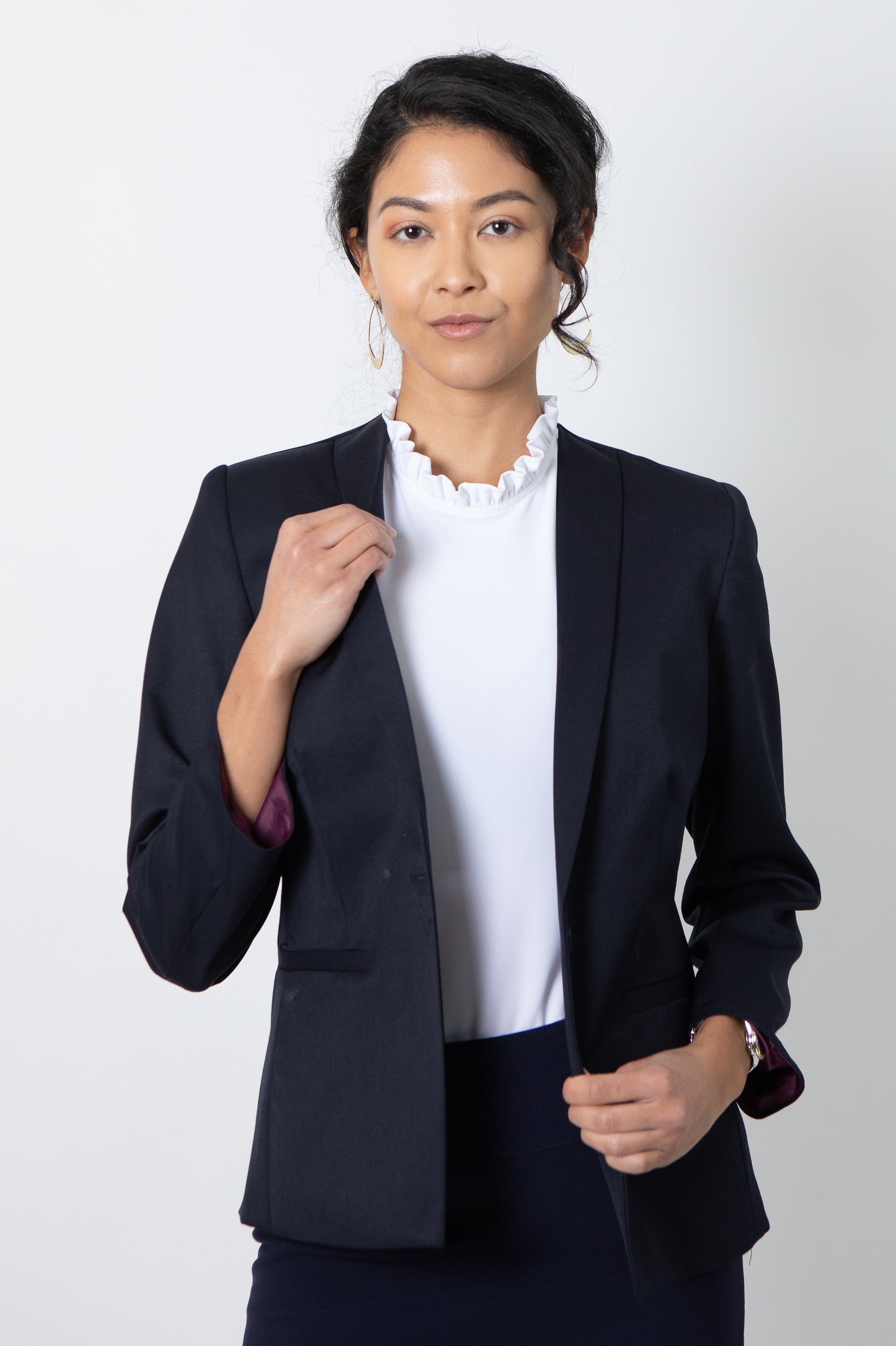 LADIES' ROLL UP SLEEVE BLAZER #20509-TALL