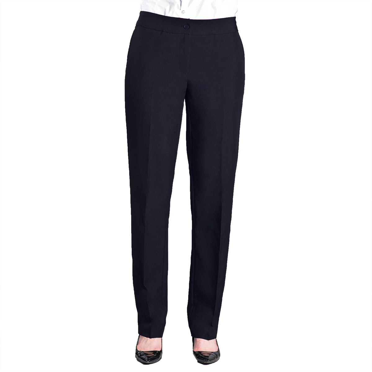 LADIES' TAILORED FRONT STRAIGHT LEG PANT #2203