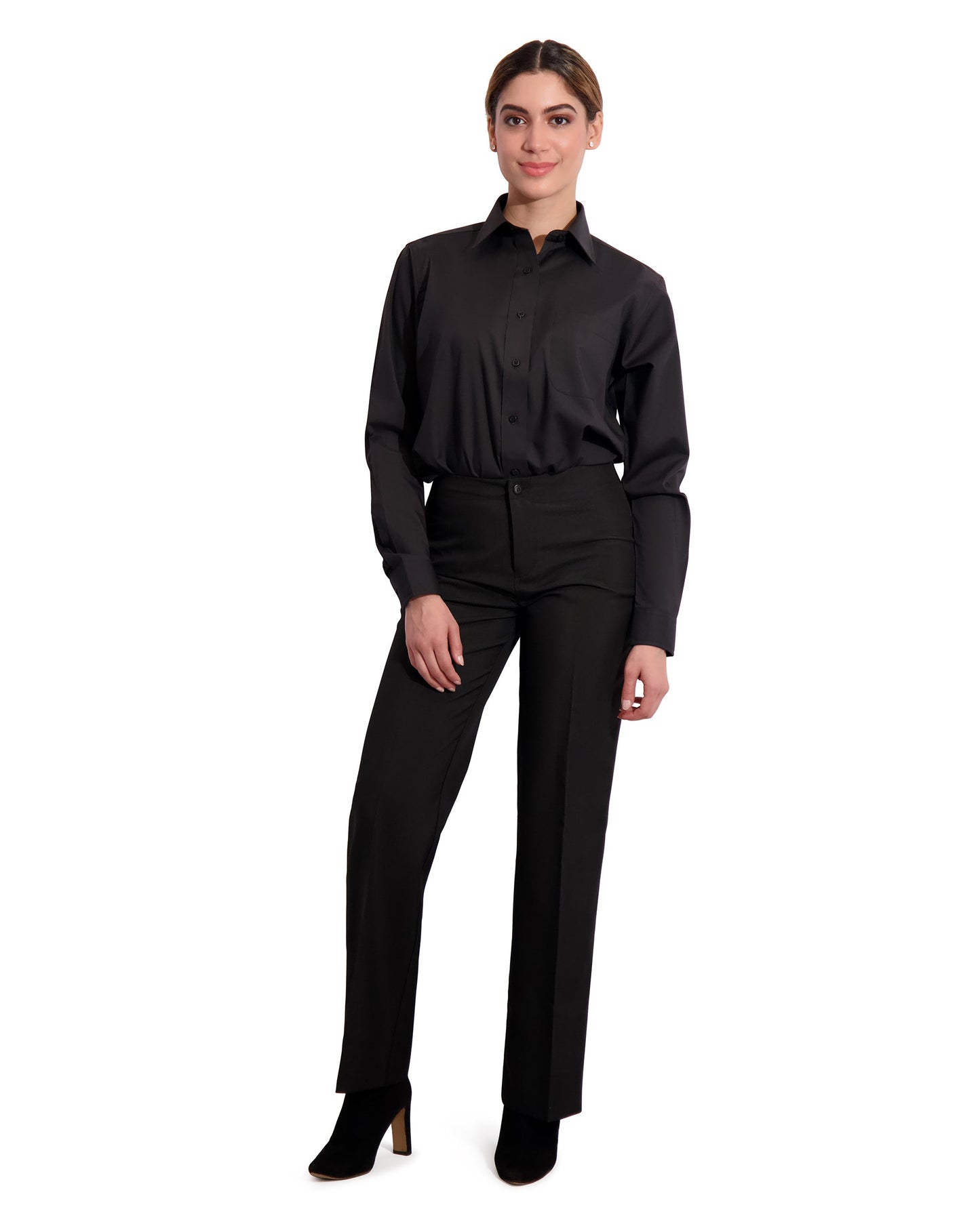 WOMENS 65\35 DRESS SHIRT LONG SLEEVE #2270