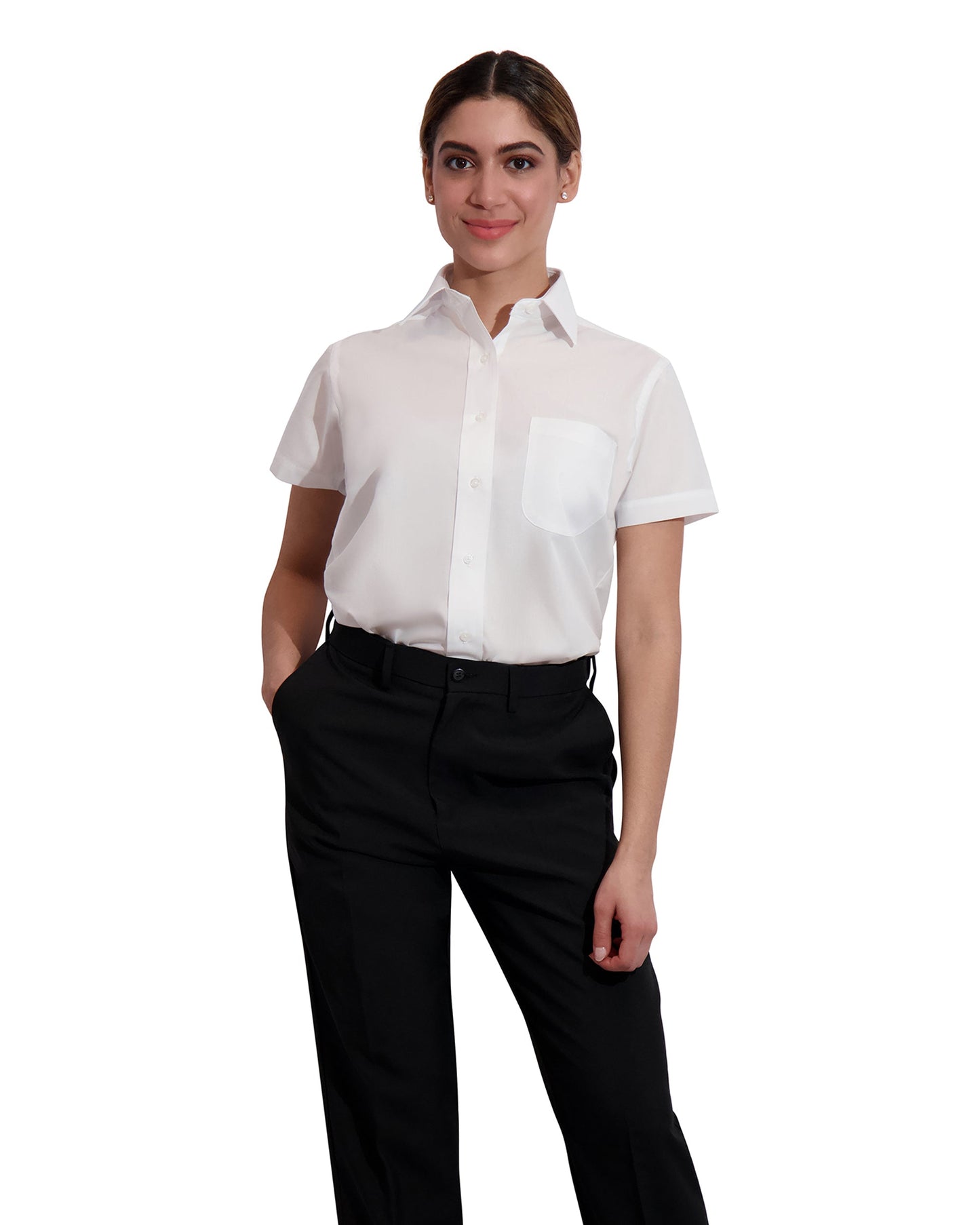 Neil Allyn Women’s 65/35 Short Sleeve Dress Shirt #2271