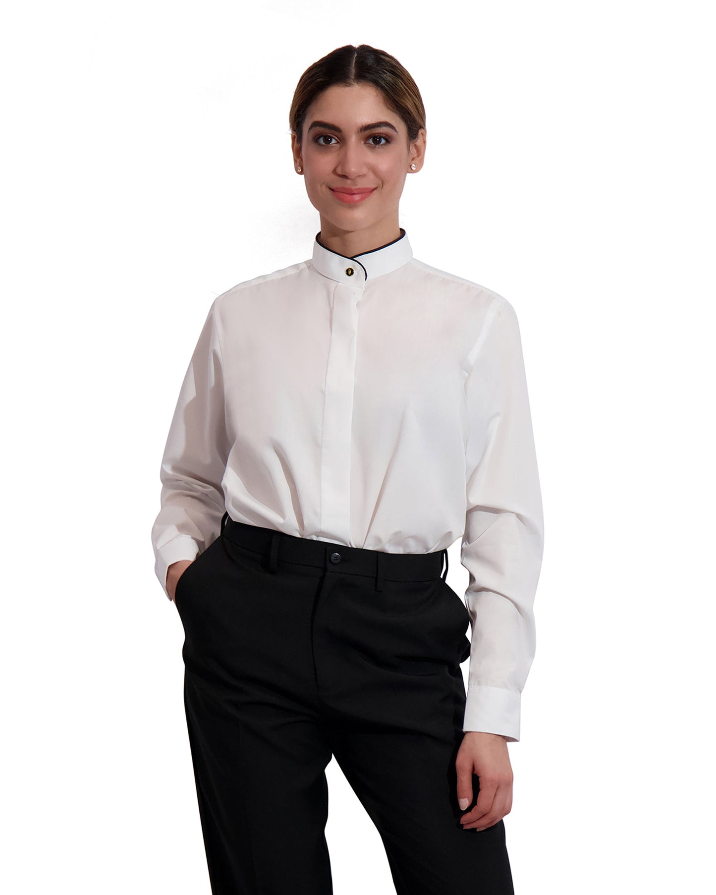 WOMEN'S BLACK TRIMMED BAND #2278
