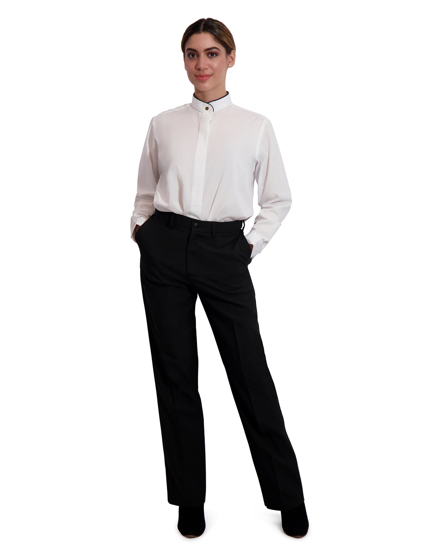WOMEN'S BLACK TRIMMED BAND #2278