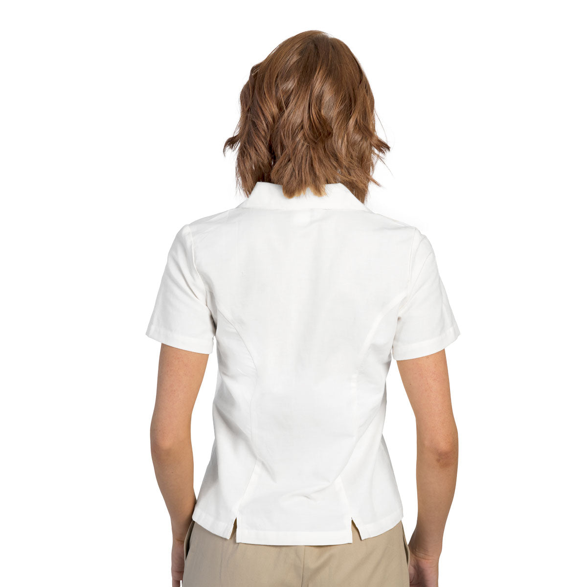 Modesty Weave Short Sleeved Overblouse w/ Side Vents #2426