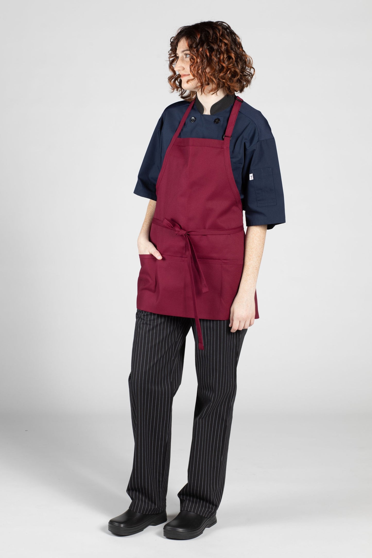 Three Pocket Bib Apron w/ Adjustable Neck #3011