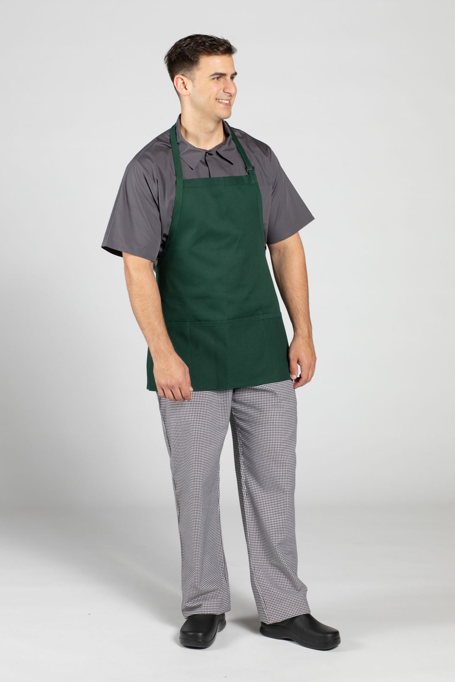 Three Pocket Bib Apron w/ Adjustable Neck #3011