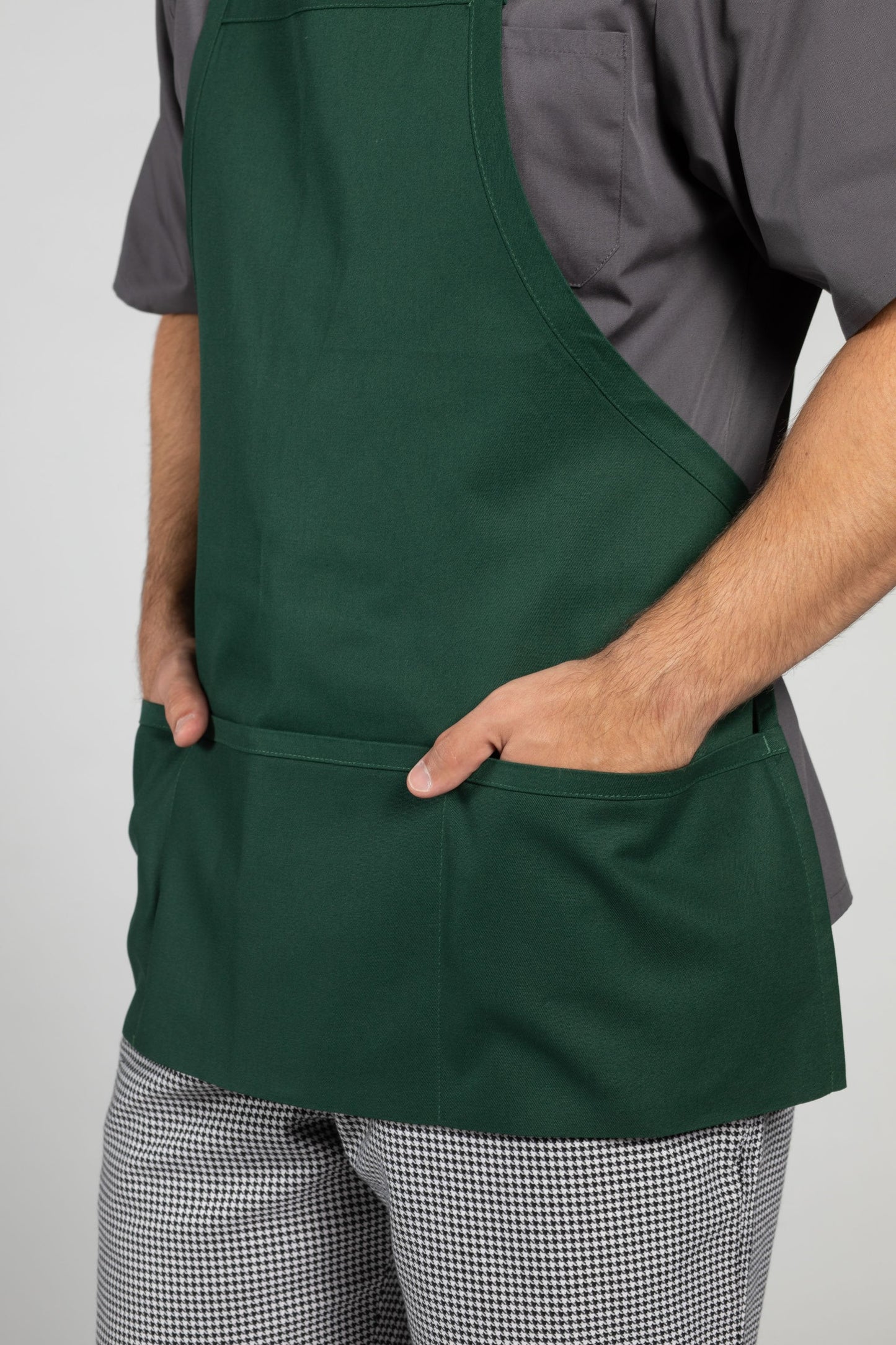 Three Pocket Bib Apron w/ Adjustable Neck #3011