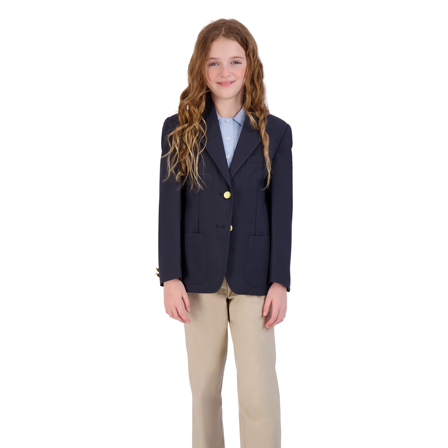 Girls' 2-Button UltraLux™ 100% Polyester Blazer
#4000C