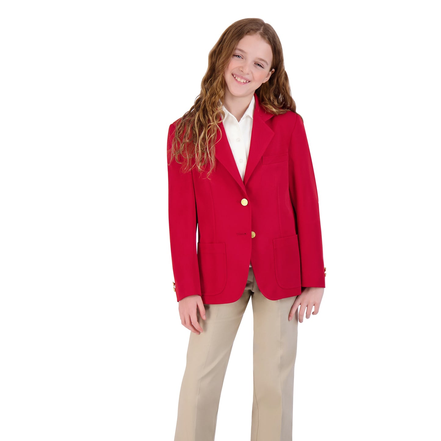 Girls' 2-Button UltraLux™ 100% Polyester Blazer #4000