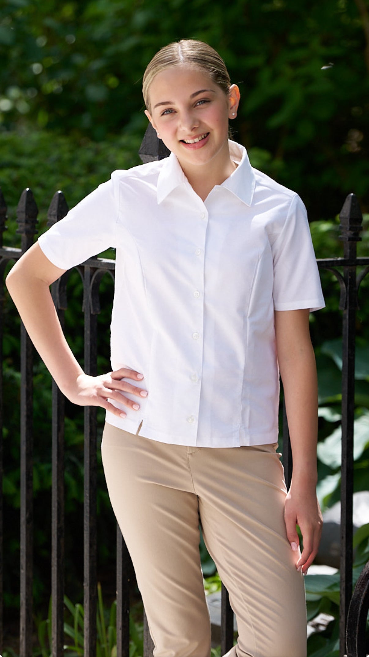 3/4 Sleeve Overblouse W/Slits Princess Seam #4416