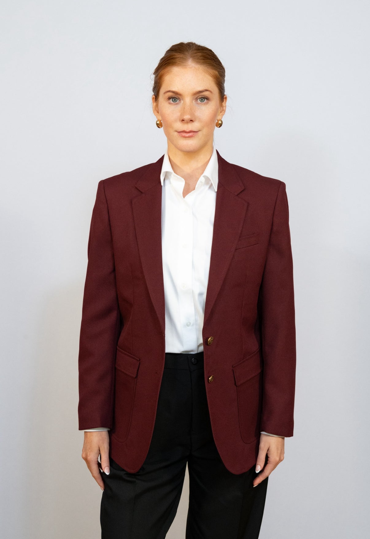 Women’s Classic Burgundy Corporate Blazer #2211C