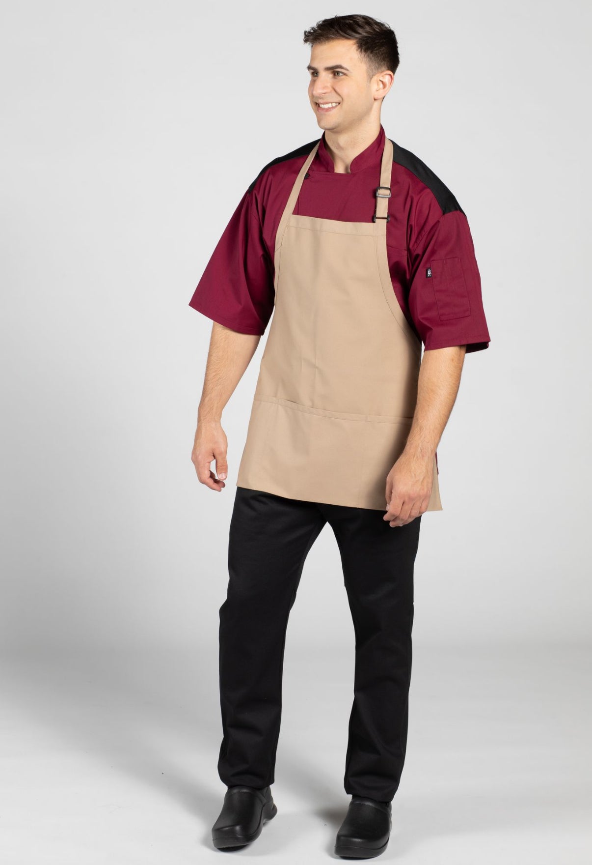 Three Pocket Bib Apron w/ Adjustable Neck #3011