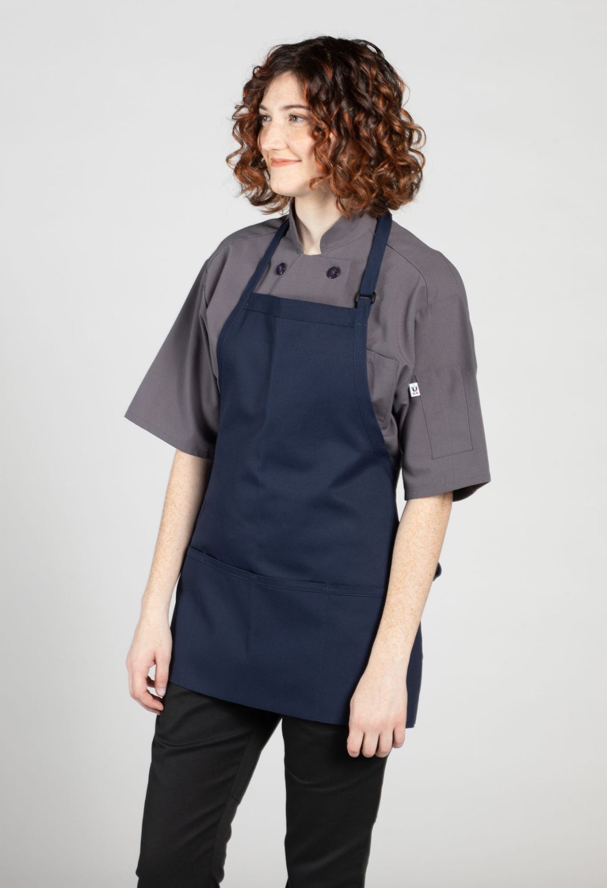 Three Pocket Bib Apron w/ Adjustable Neck #3011