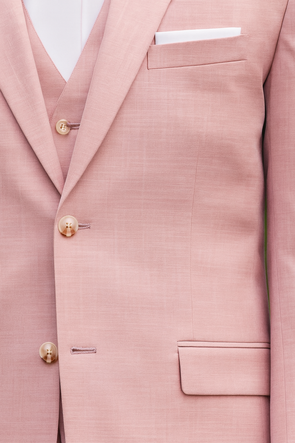 Couture 1910 Men’s Power Stretch Sharkskin Suit Separates Jacket in Rose #4374PVS