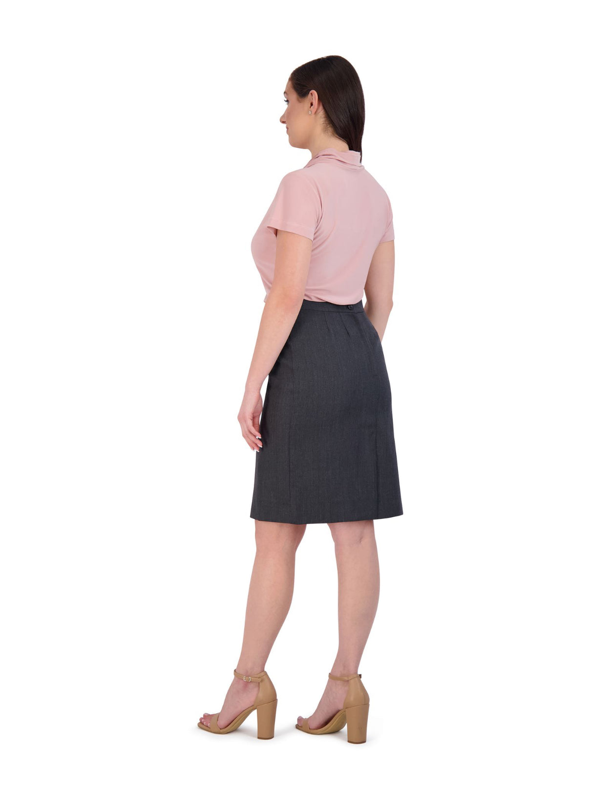 LADIES CROSSOVER S/S BLOUSE #2431