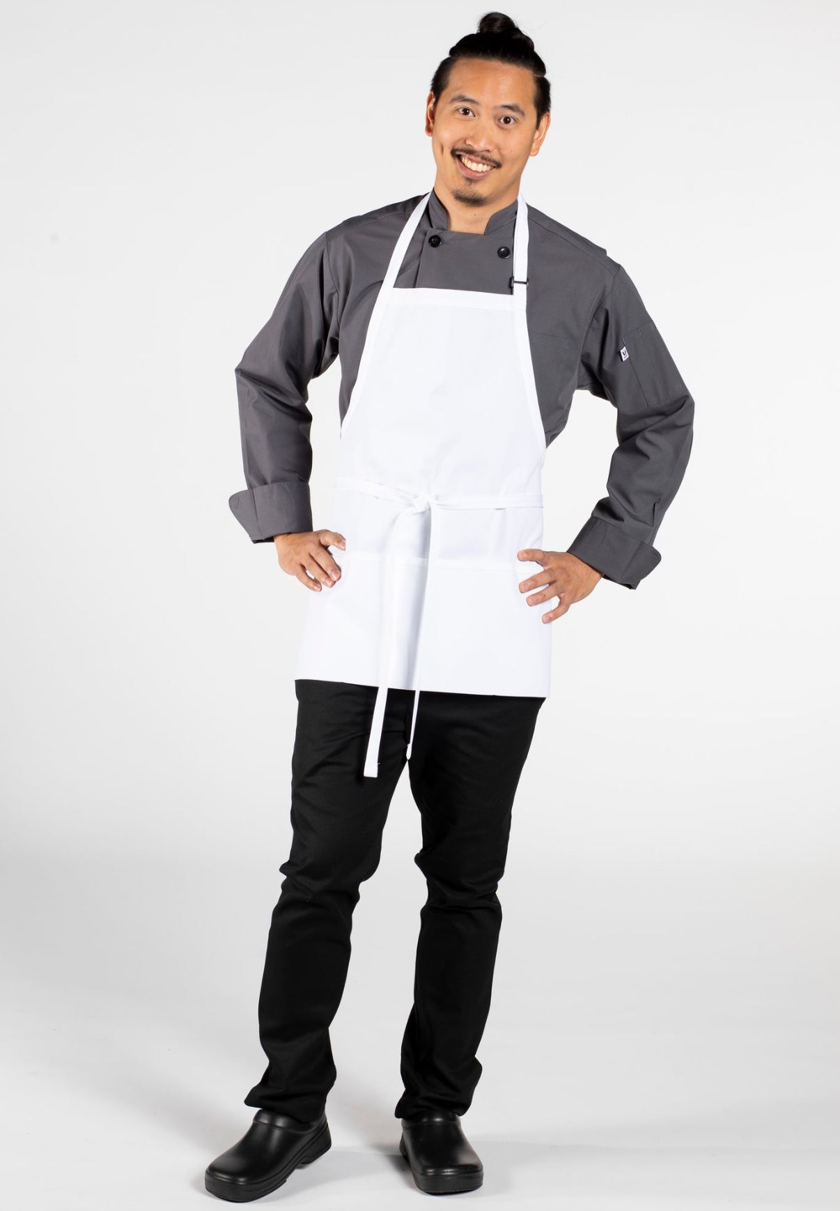 Three Pocket Bib Apron w/ Adjustable Neck #3011