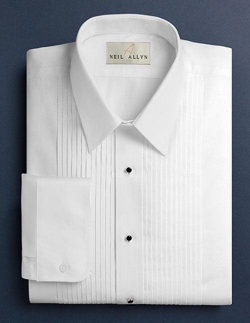 Boys 1/4" Pleated Lay down Collar Shirt #937-B