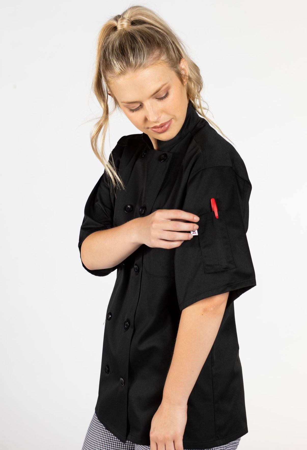 Spun Poly Nighthawk Chef Coat #0415P