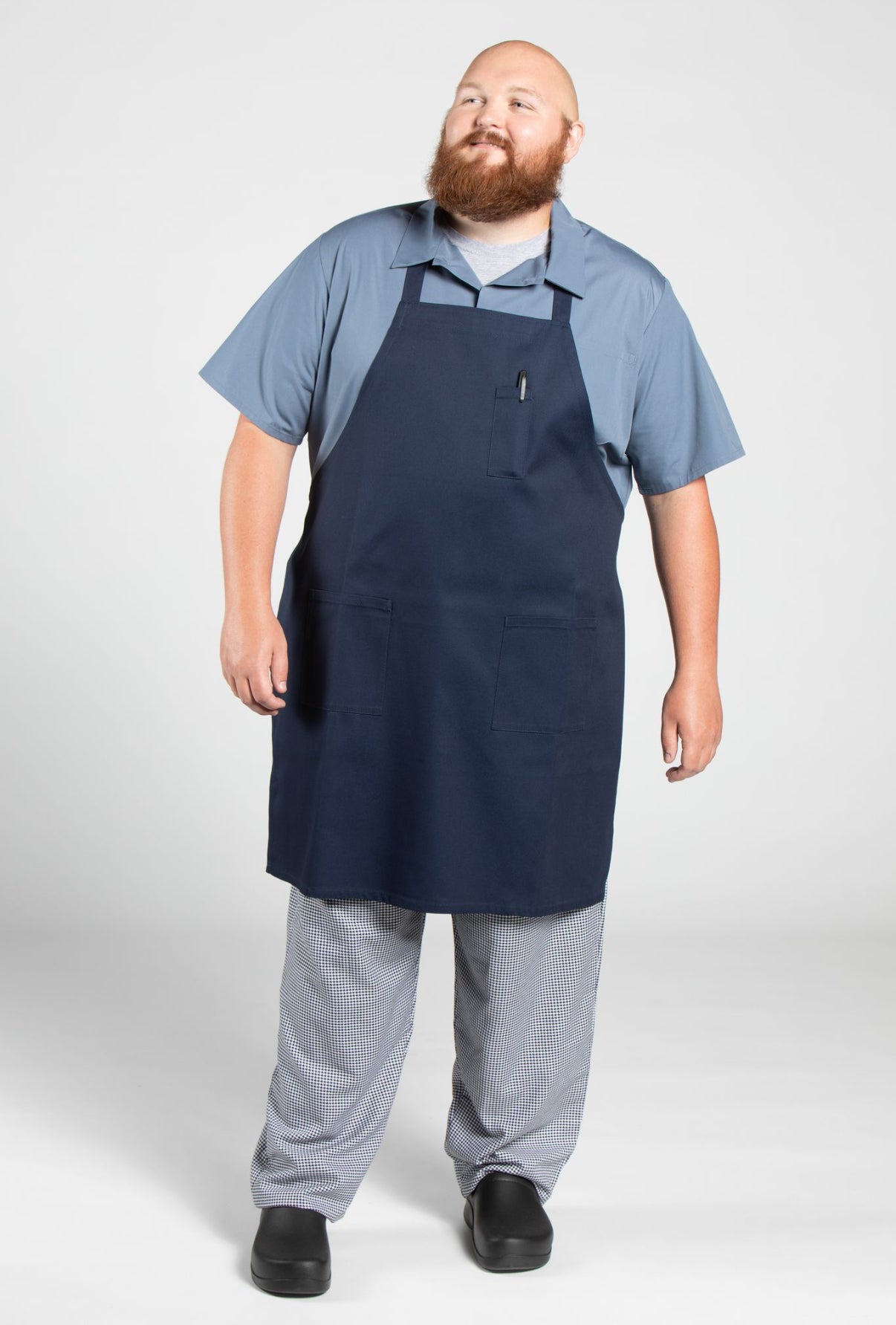 Pencil Patch Pocket Bib Apron #3004
