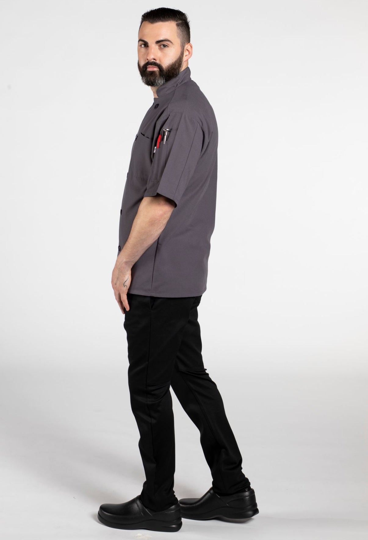 Spun Poly Nighthawk Chef Coat #0415P