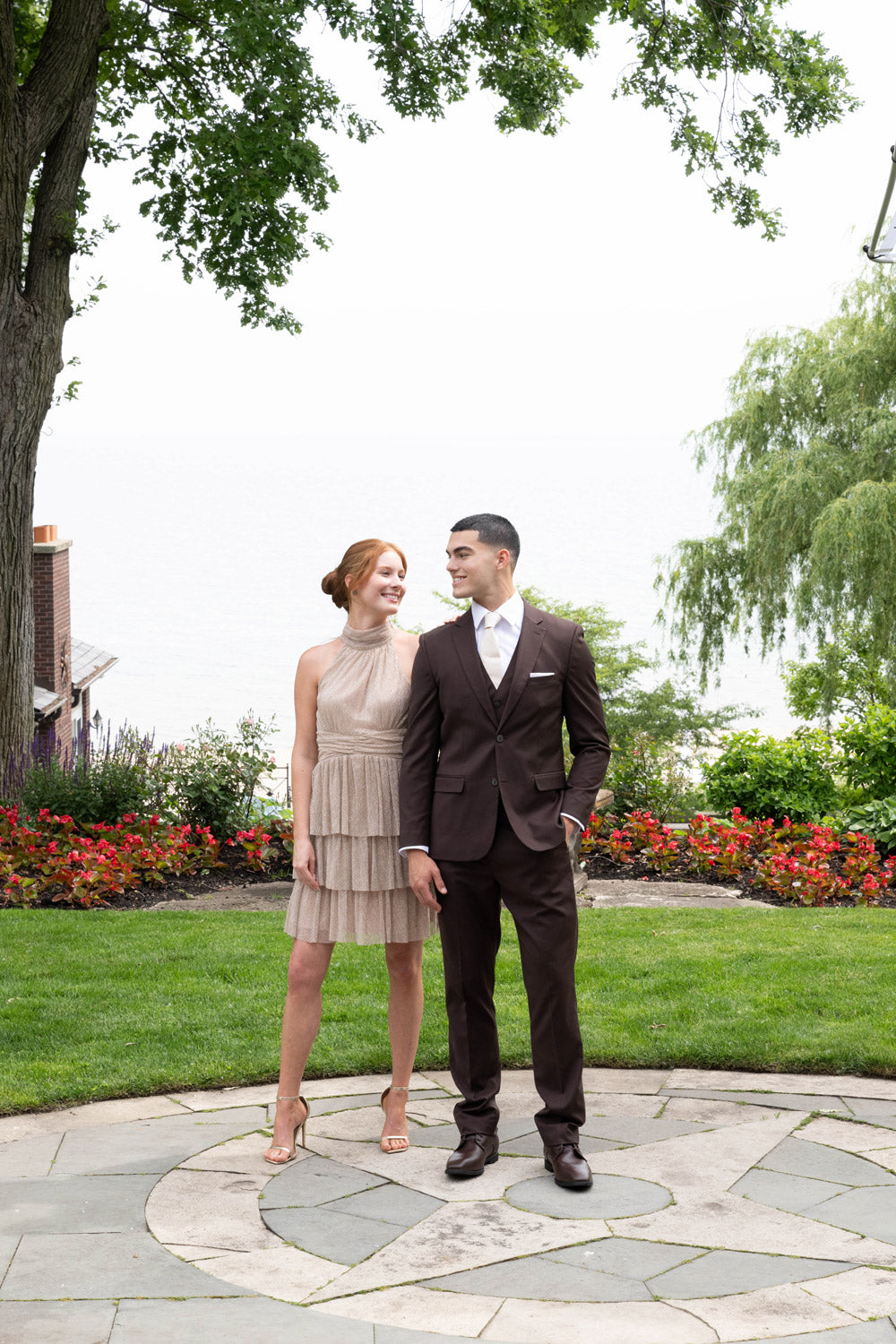 Men’s Couture 1910 Power Stretch Vest in Brown #4371VS