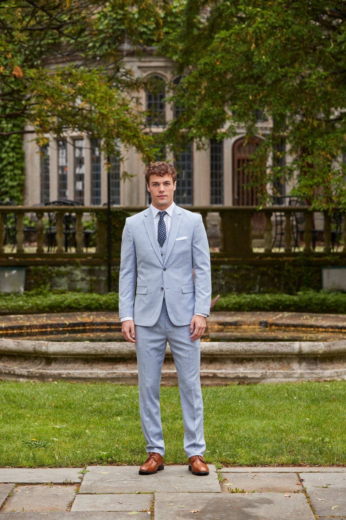 Men’s Power Stretch Sharkskin Jacket - Oxford Blue