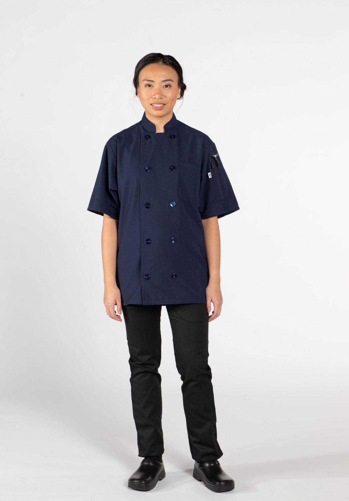 Spun Poly Nighthawk Chef Coat #0415P