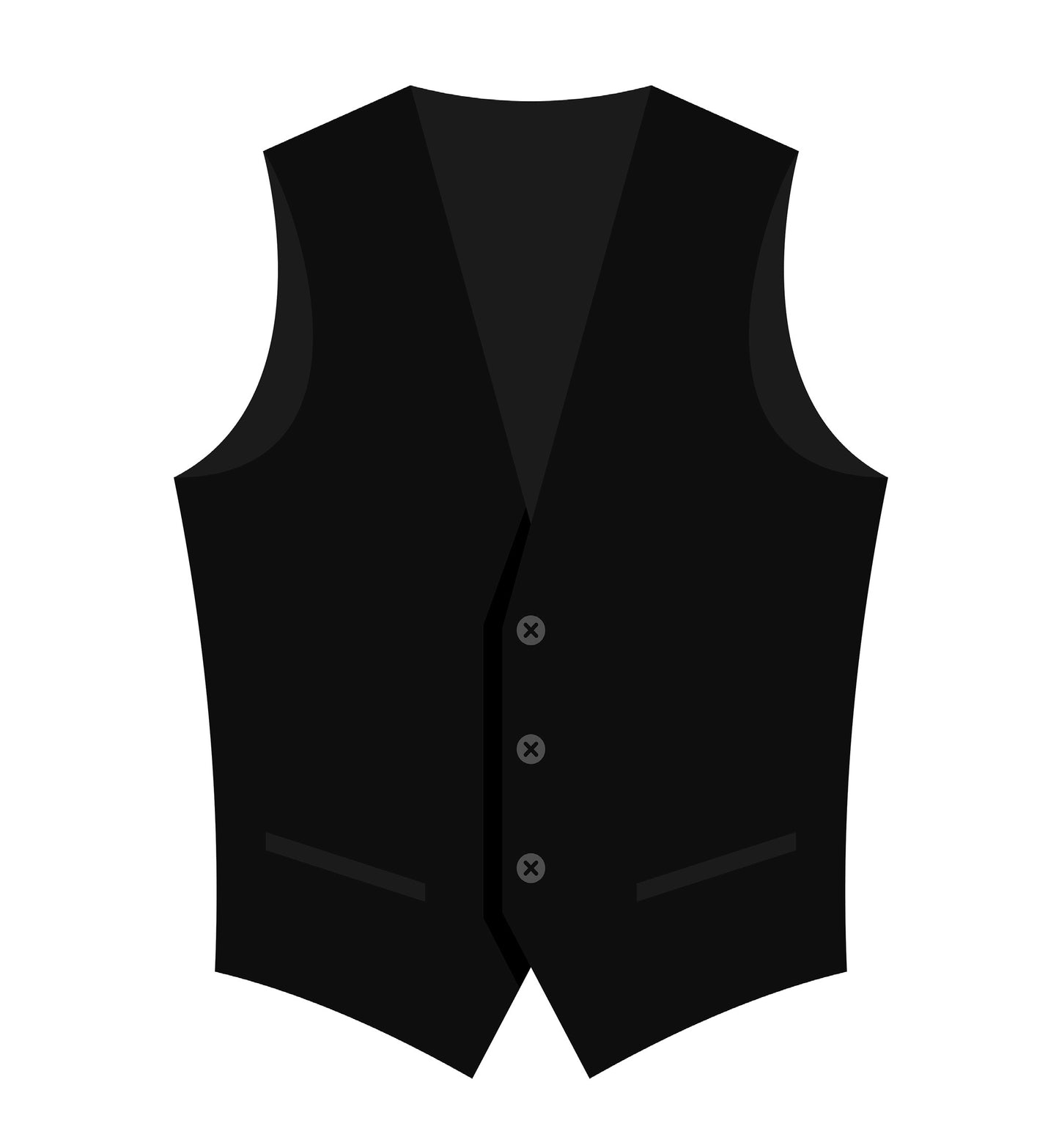 MENS MARZOTTO WOOL 4 BUTTON VEST WITH FABRIC COVERED BUTTONS #4361VF