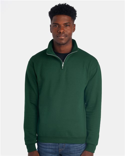 Unisex Collar Quarter-Zip Sweatshirt