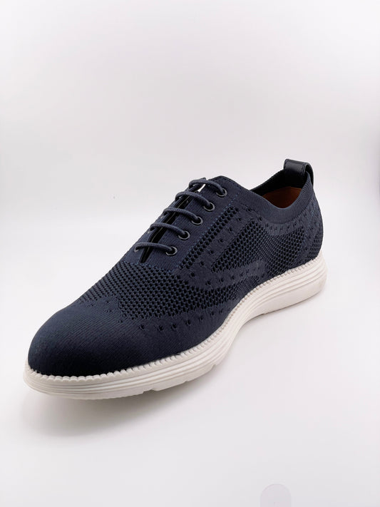 DYNAMIC STRETCH KNIT OXFORD SHOE - NAVY #S231