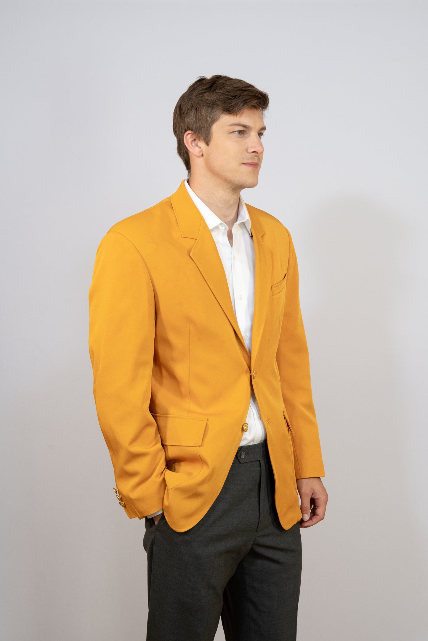 MEN'S LONG SINGLE BREASTED BLAZER #1000