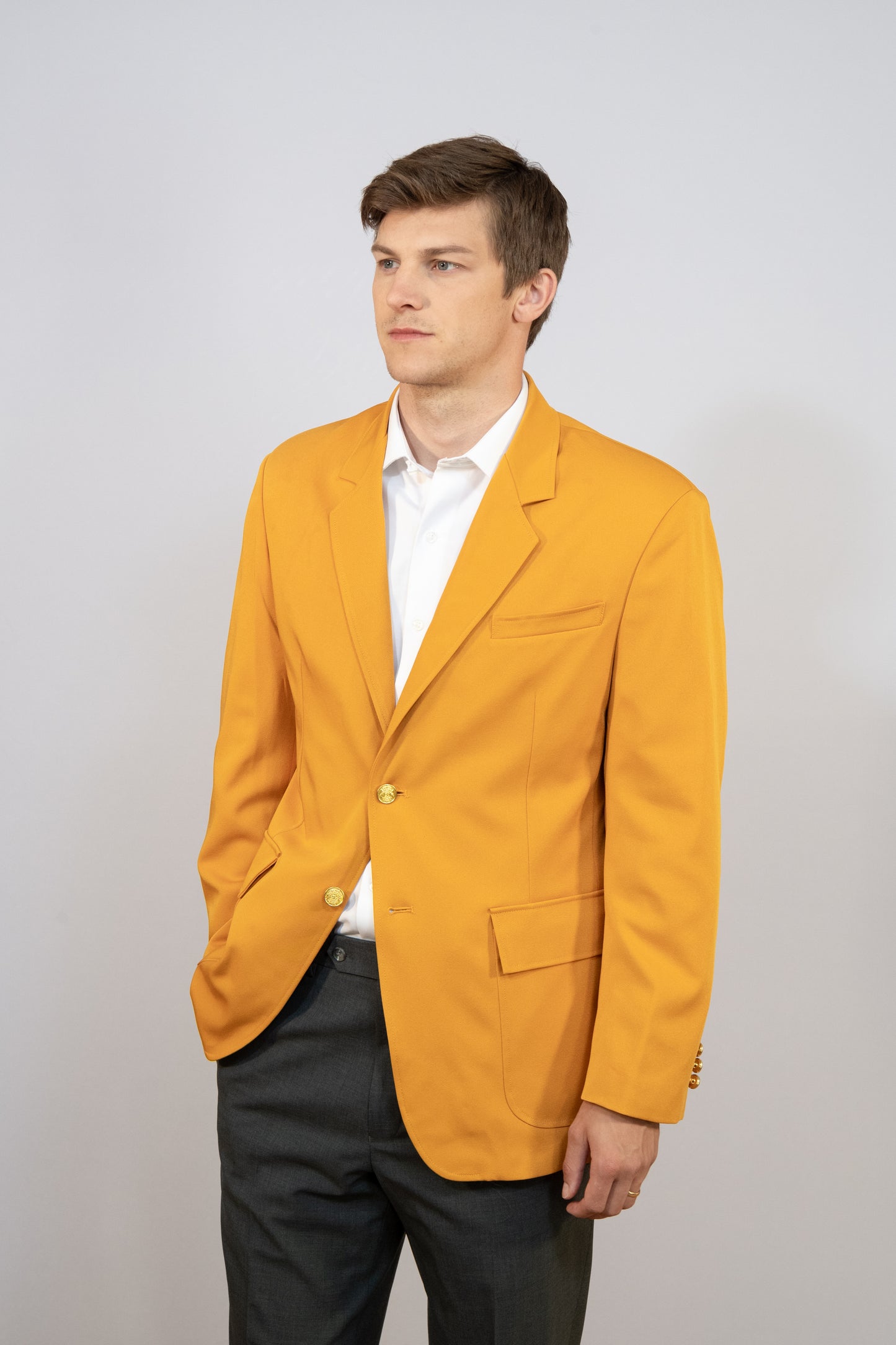 MEN'S LONG SINGLE BREASTED BLAZER #1000