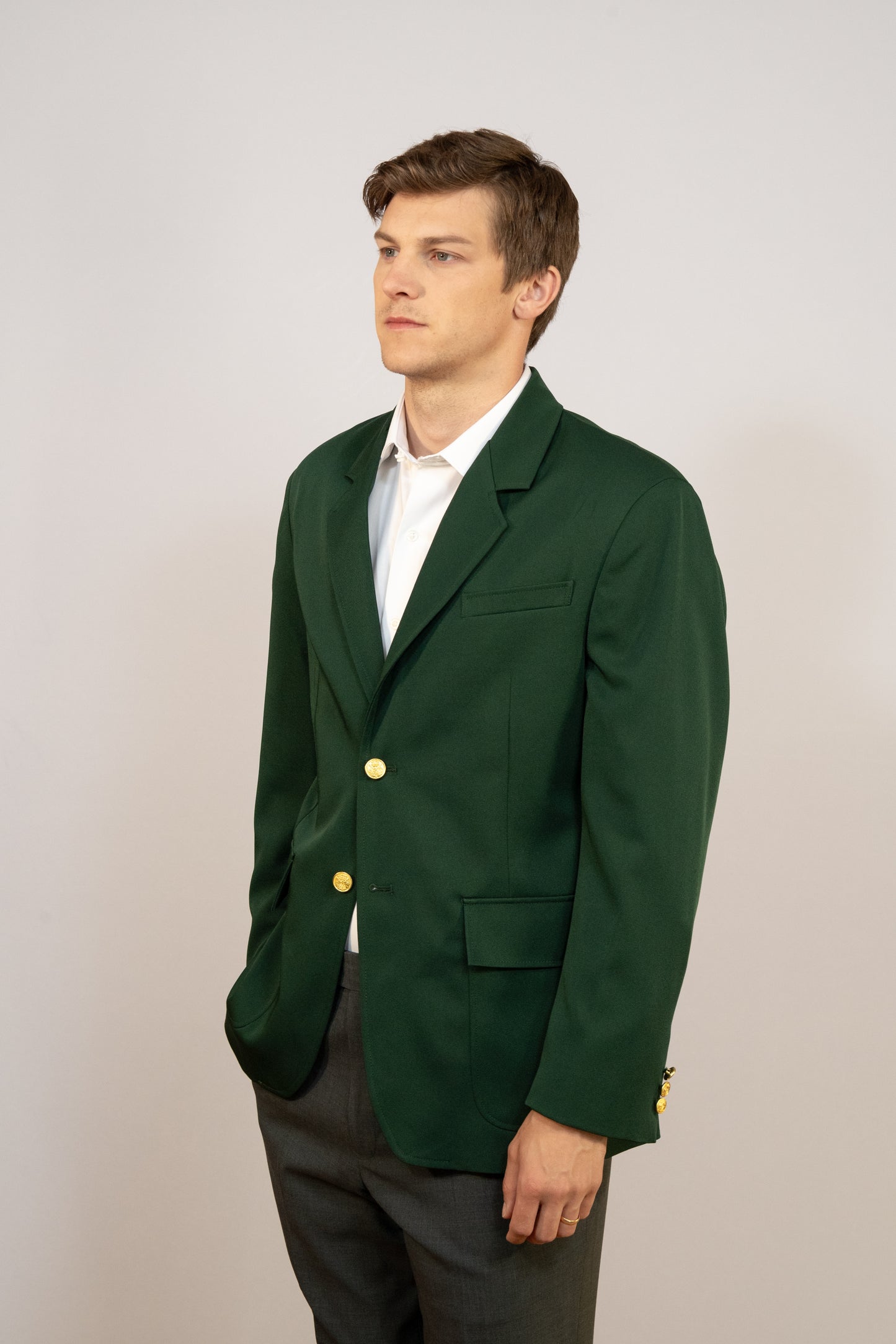 MEN'S LONG SINGLE BREASTED BLAZER #1000