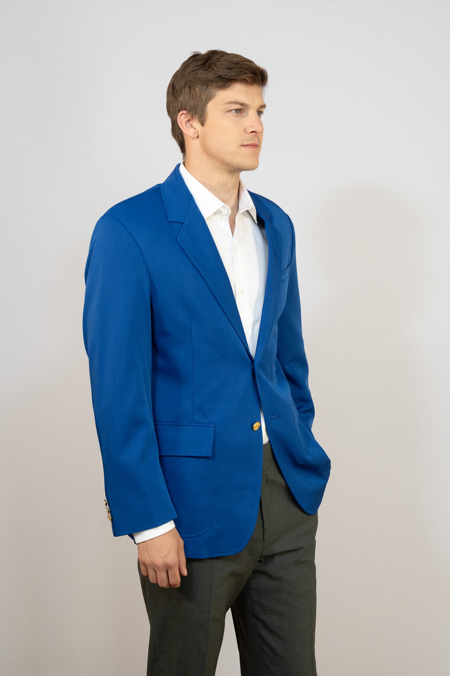 MEN'S LONG SINGLE BREASTED BLAZER #1000