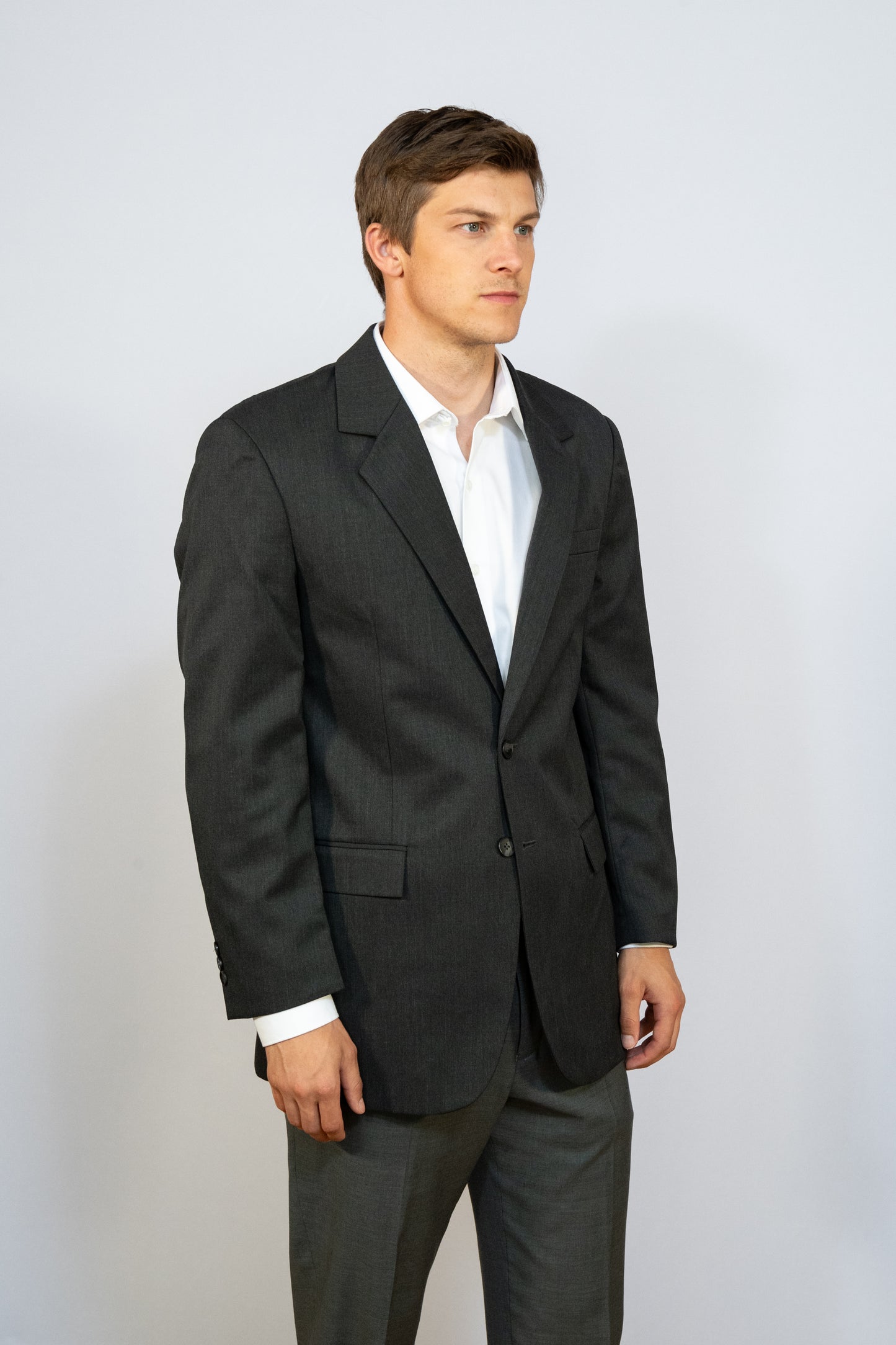 MEN'S SHORT SINGLE BREASTED BLAZER #1050-HEA