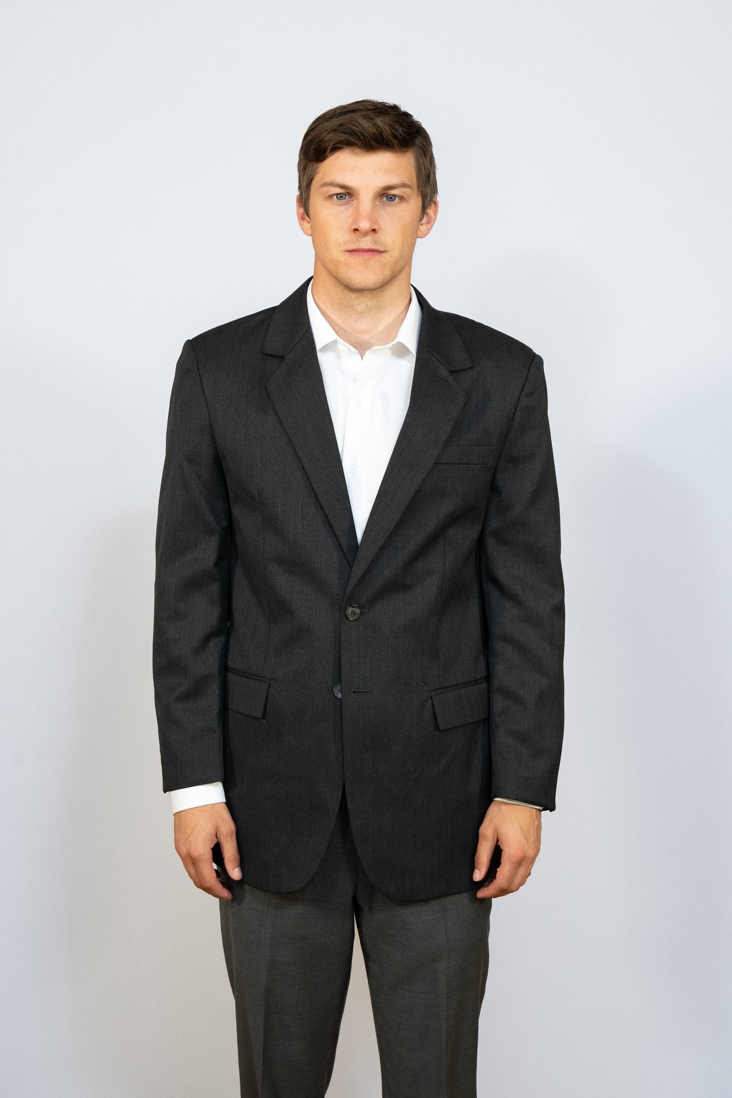 MEN'S SHORT SINGLE BREASTED BLAZER #1050-HEA