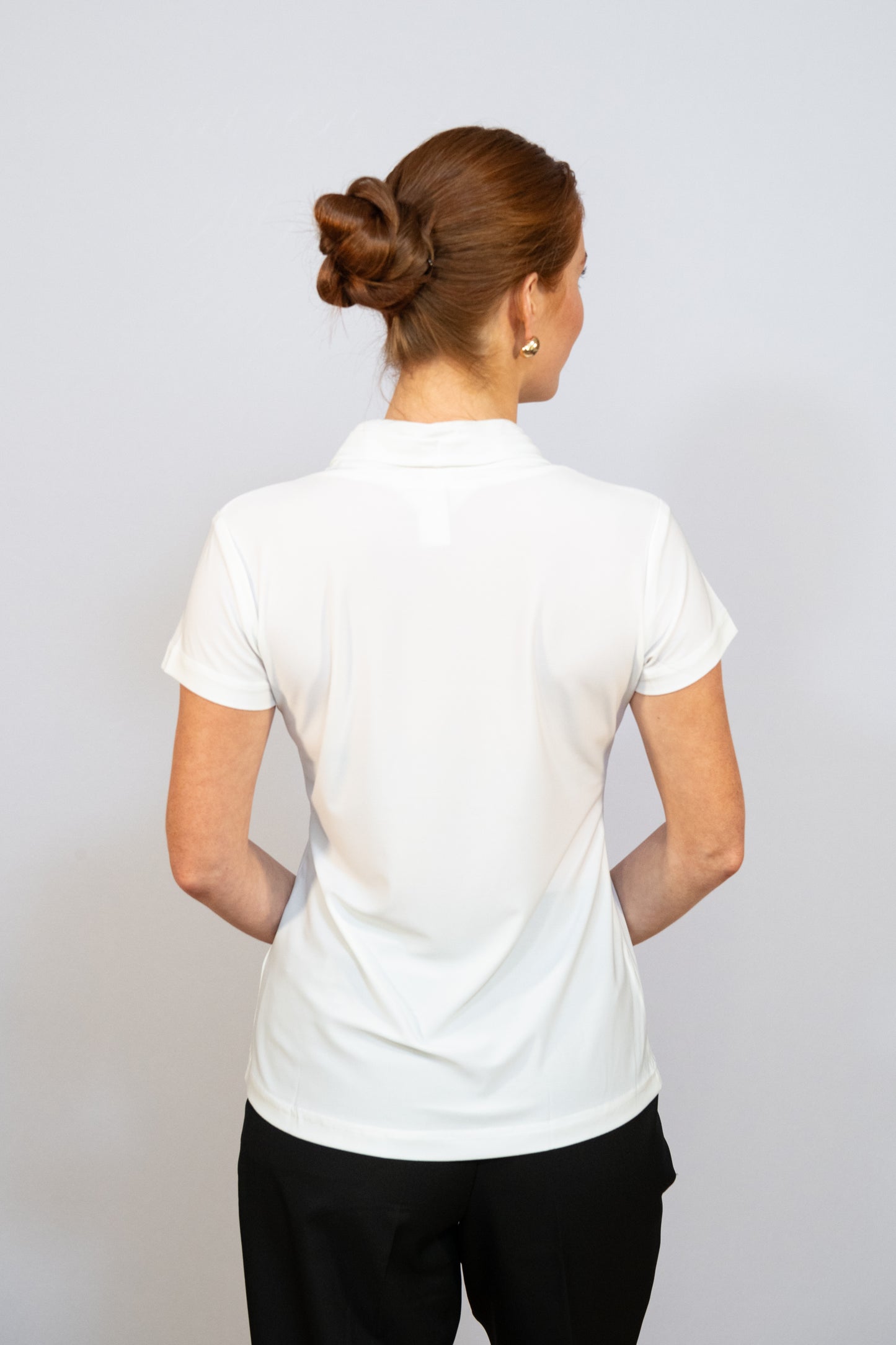 LADIES CROSSOVER S/S BLOUSE #2431