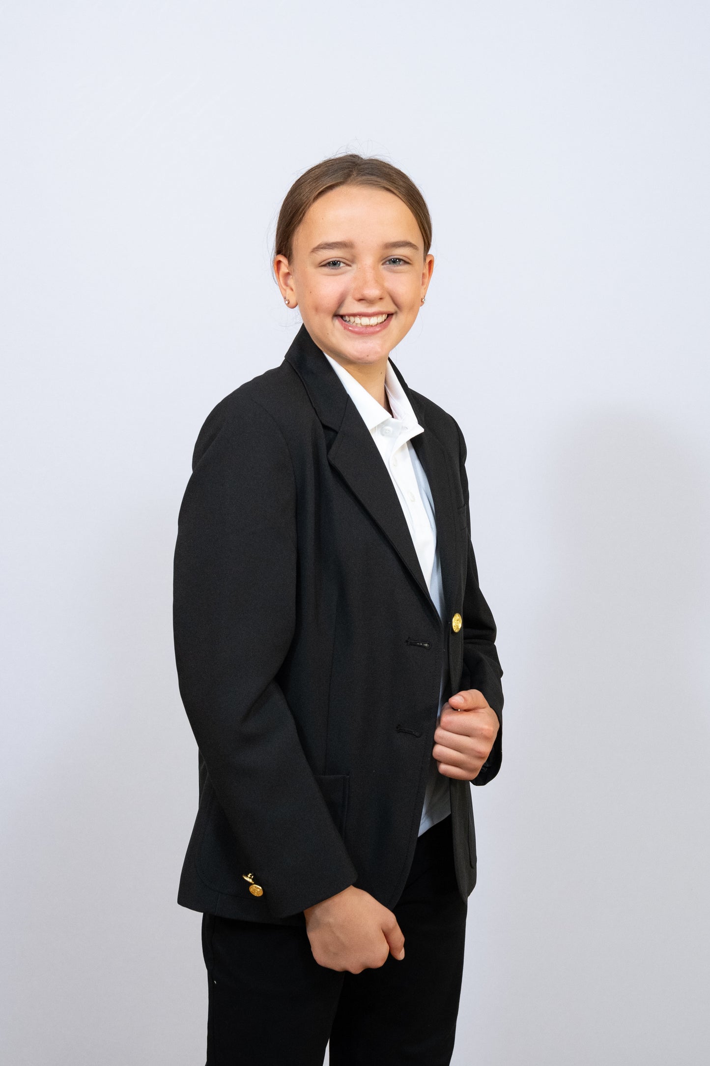 Girls' 2-Button UltraLux™ 100% Polyester Blazer
#4000C