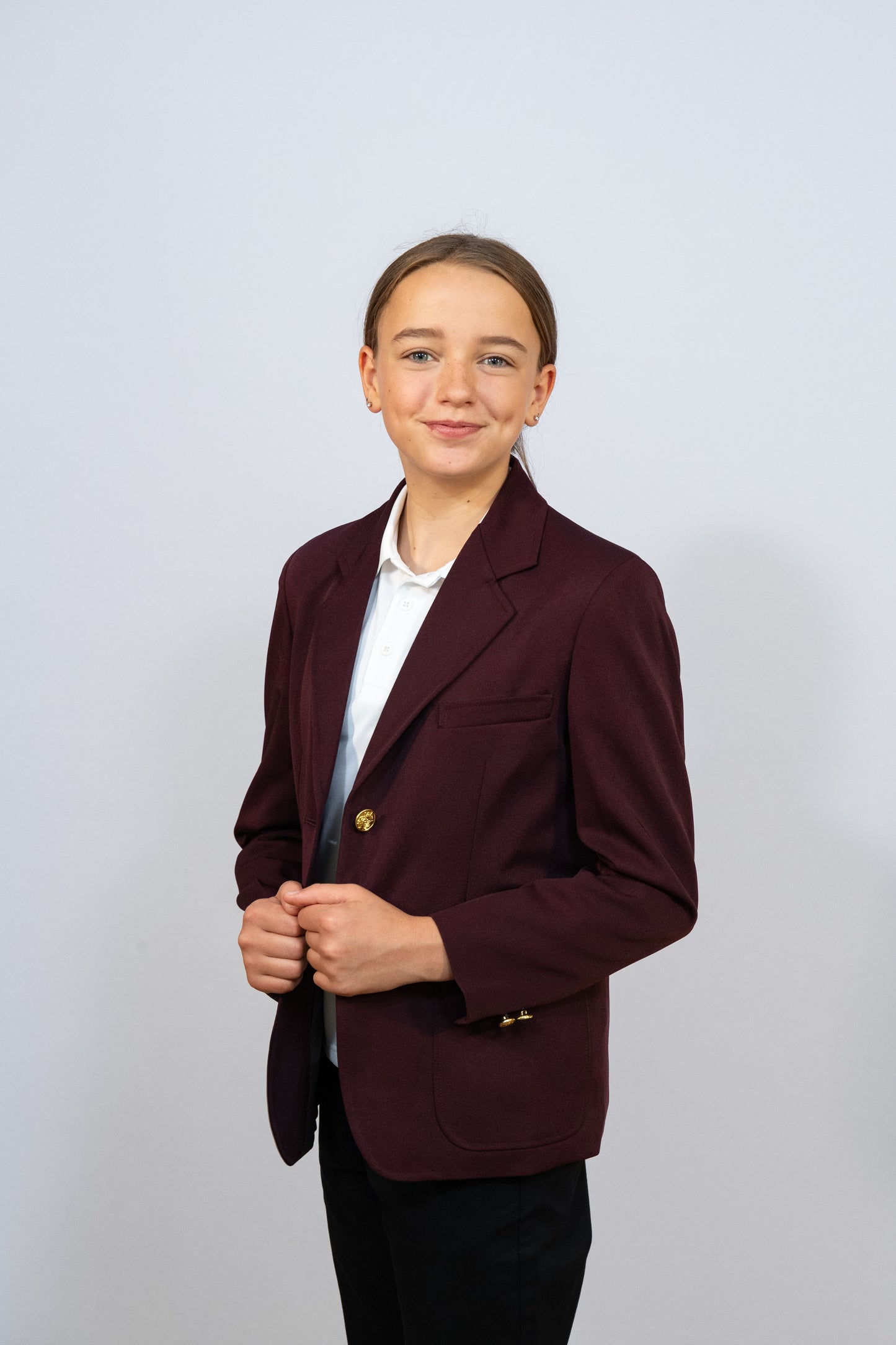 Girls' 2-Button UltraLux™ 100% Polyester Blazer
#4000