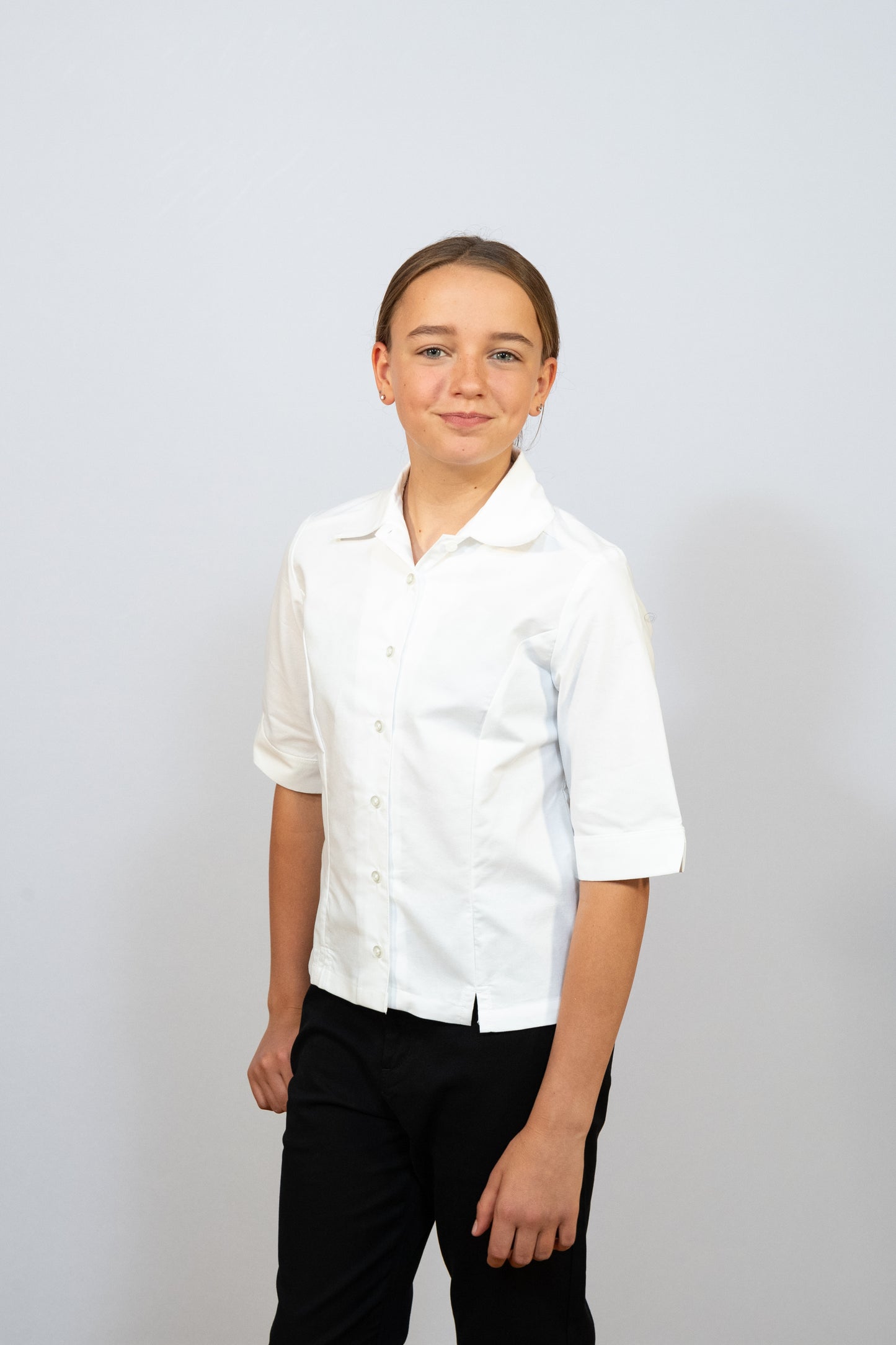 3/4 Sleeve Overblouse W/Slits Princess Seam #4416