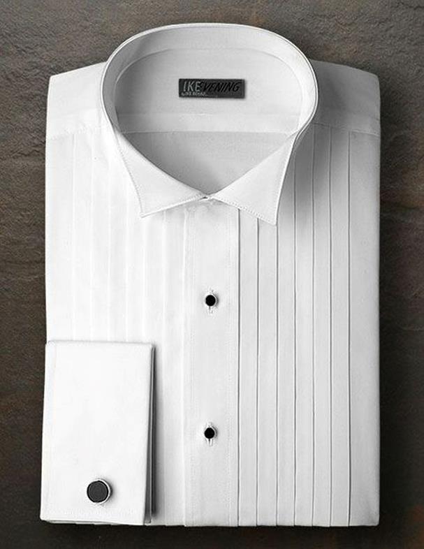 50'S BROADCLOTH WING 1/2 PLEAT SHIRT