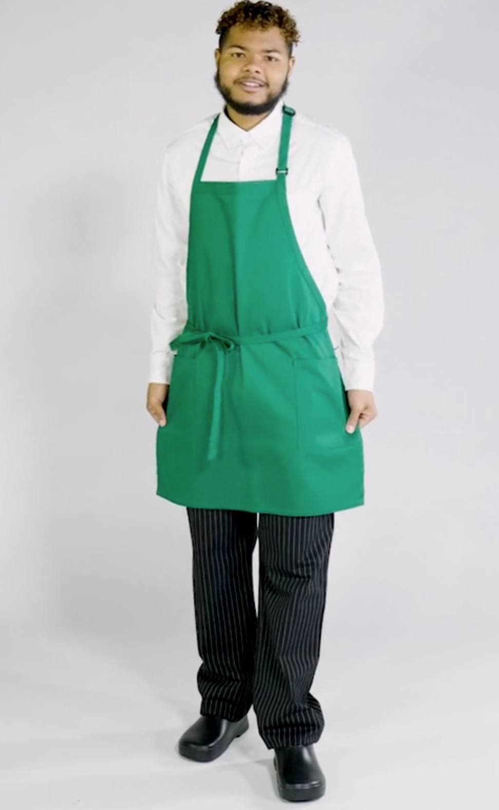 Two-Pocket Bib Apron #U3016