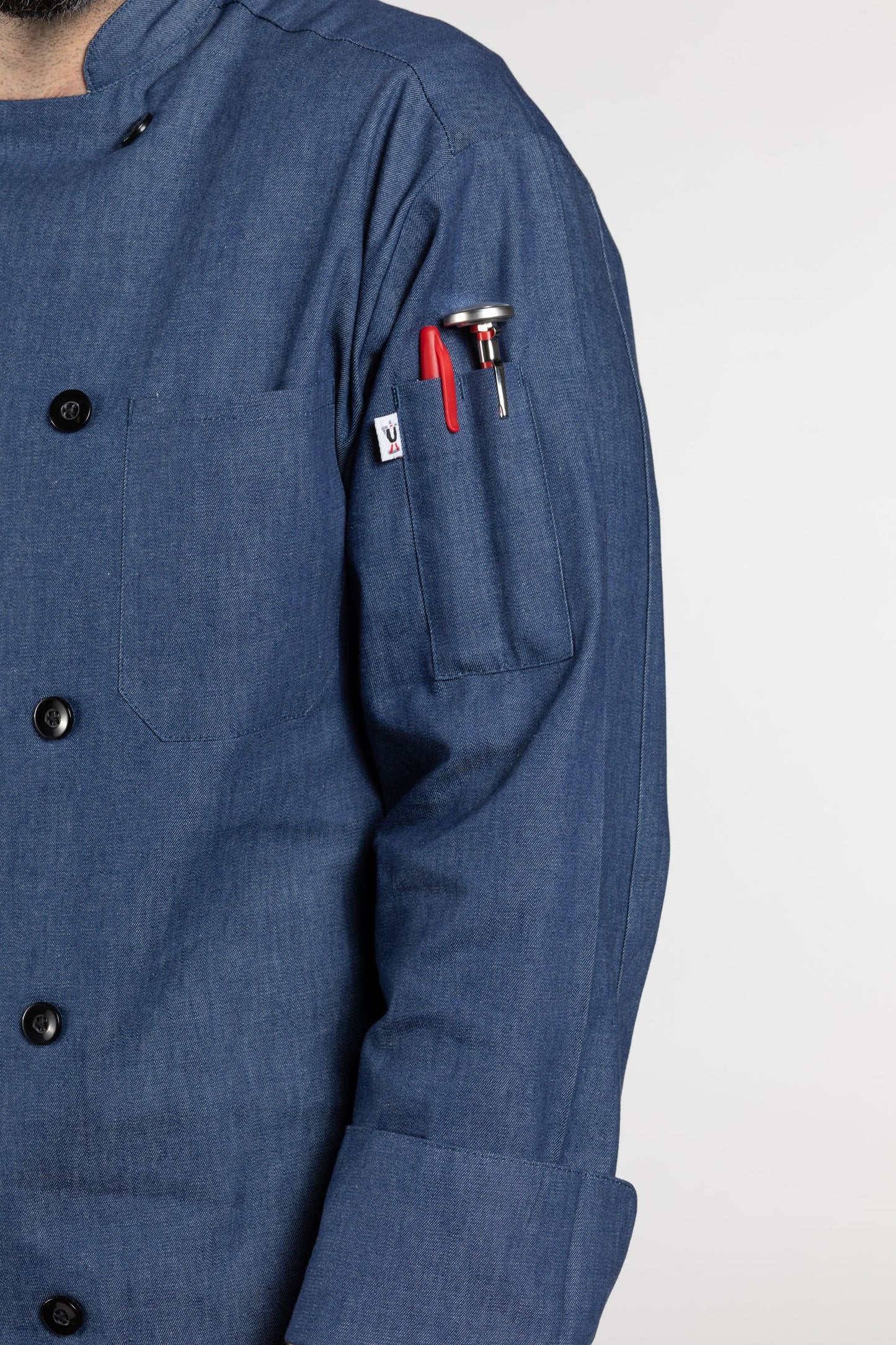 Chambray Chef Coat #0405c