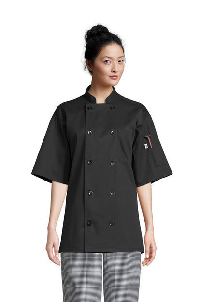 Spun Poly Nighthawk Chef Coat #0415P **CLOSEOUT**