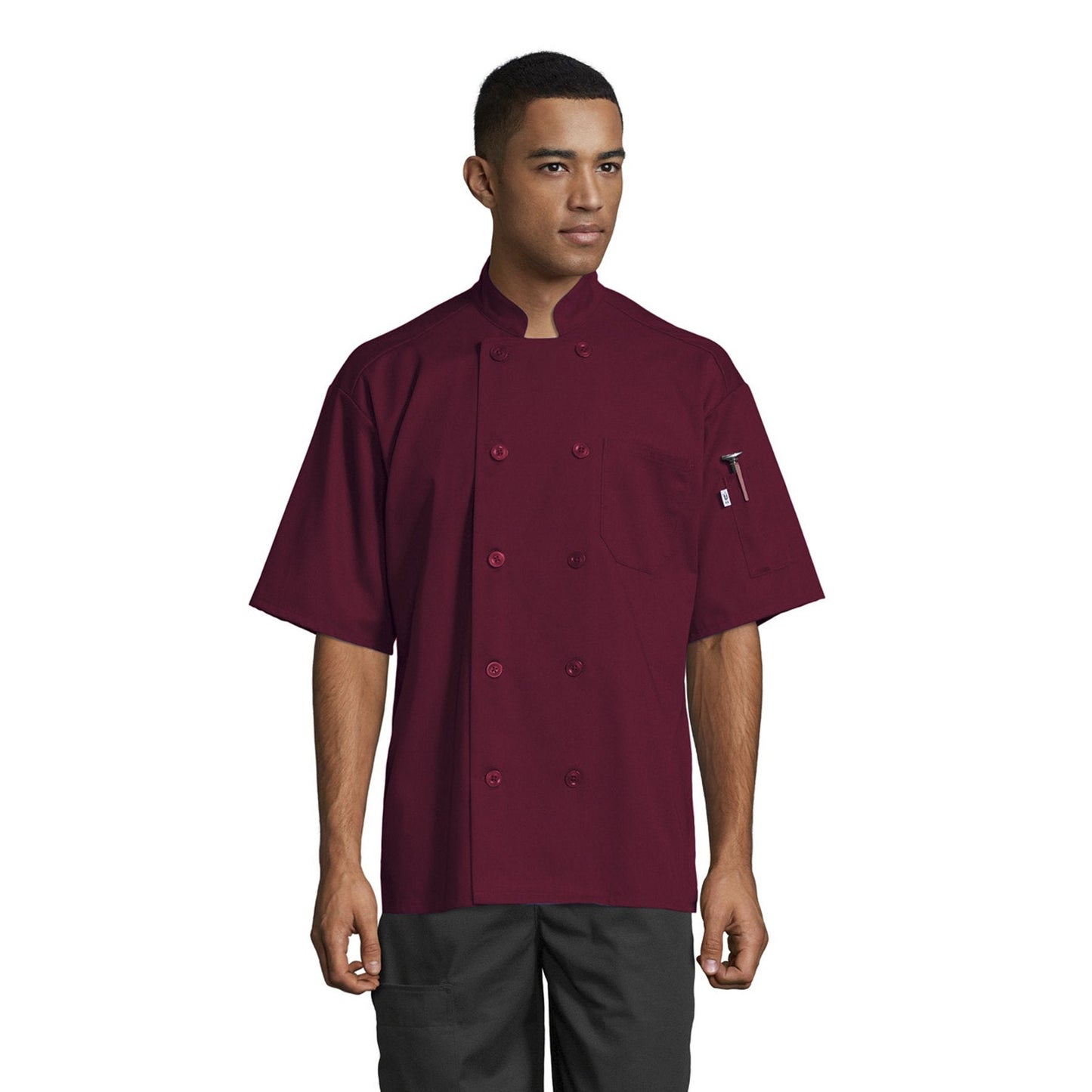 Spun Poly Nighthawk Chef Coat #0415P **CLOSEOUT**