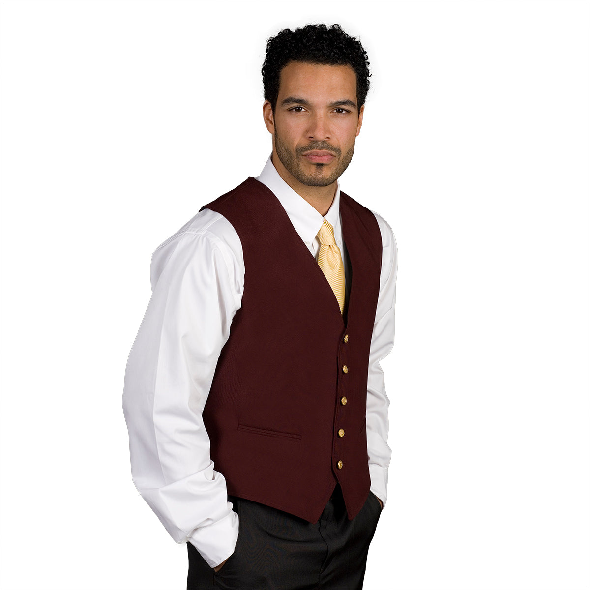 MEN'S V NECK LINED VEST