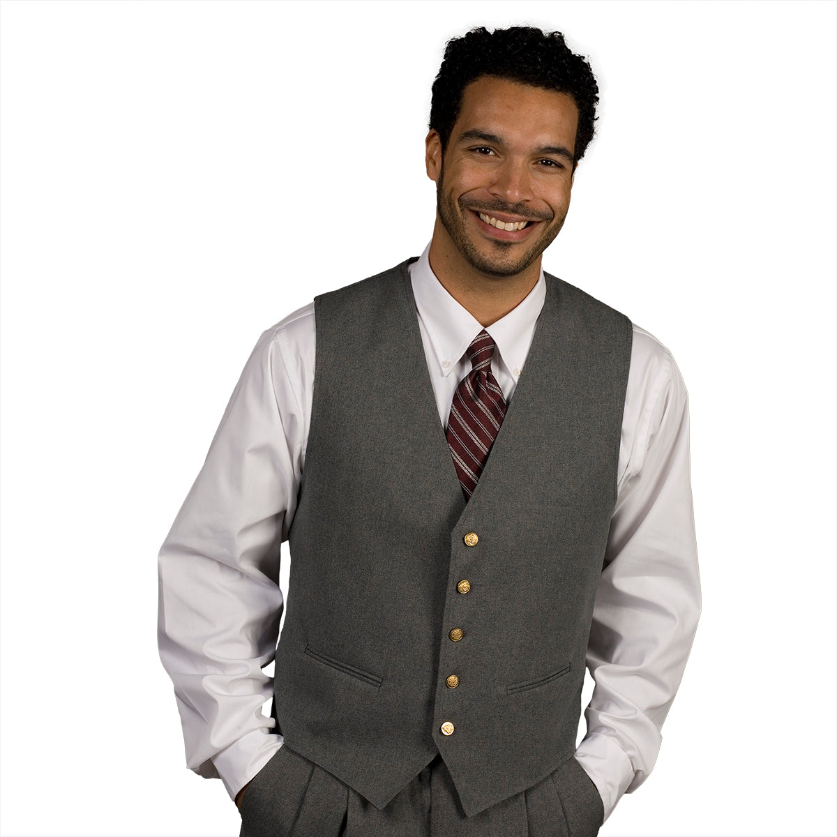 MEN'S V NECK LINED VEST